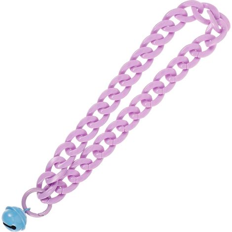 Collar acrílico para gato con cascabel, ajustable, paquete de 5 unidades (1/5)