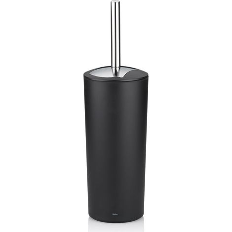 Marta Set Porte-Brosse WC Plastique Noir 11 x 11 x 36,50 cm (1/5)