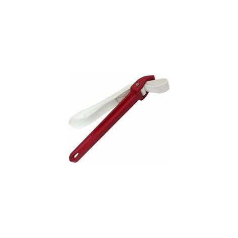 Clé à sangle pour filtre à huile - Poignée de filtre à huile antidérapante - Clé à sangle en aluminium (rouge) (1/5)