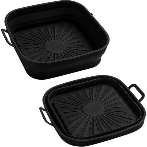 Moule en silicone carré pliable pour friteuse à air, 17,5 cm (1/5)