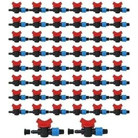 16MM, Caoutchouc - VANNE DARRET GOUTTE A GOUTTE DE 16 MM AVEC ANNEAU EN CAOUTCHOUC PAQUET DE 50 UNITES OFFRE EXCLUSIVE (1/4)
