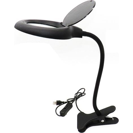 Lampe loupe de lecture avec protection oculaire, lampe de bureau LED, lampe loupe de chevet, lampe pour travaux manuels (1/5)