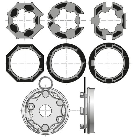 Kit de accesorios tradicional caja túnel para persiana enrollable - Somfy