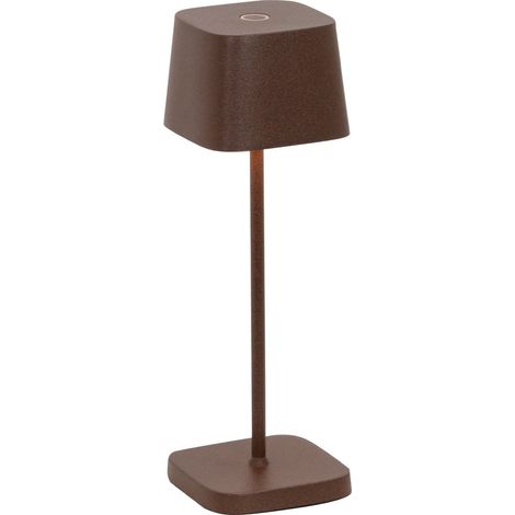 Zafferano Ofelia Pro Micro Lampe De Table Led Corten Rechargeable Et Dimmable (1/5)