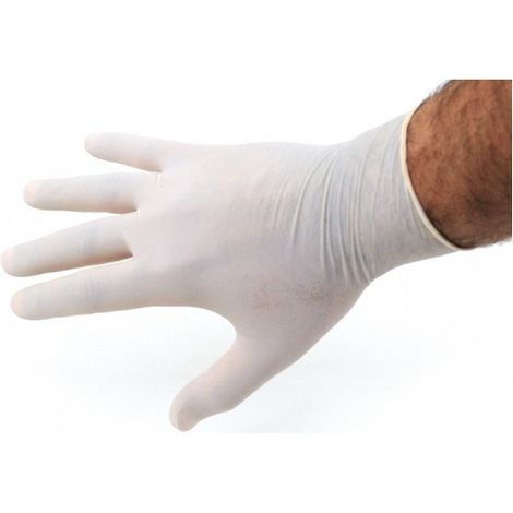 Gants - Latex - Usage unique - Taille M - Non stérile - Boîte de 10 (1/2)