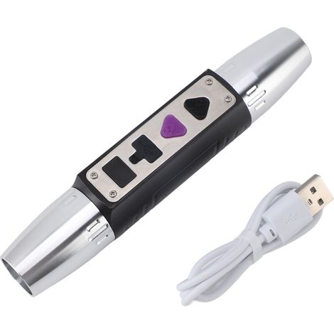 Ortviai Lampe d'expertise bijouterie et pierres précieuses – Torche d'identification jade 4 LED, rechargeable USB, 2000 mAh (1/5)