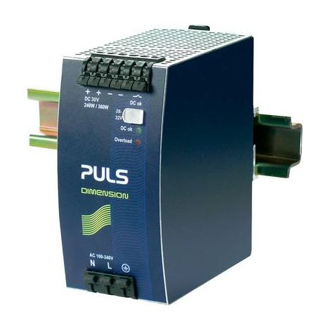 PULS PULS ALIMENTATION RAIL DIN 30 V 8.6 A 240 W NBR. DE SORTIES:1 X CONTENU 1 PC(S) QS10.301 (1/2)