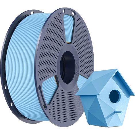 Filamento PLA, materiale ecologico, finitura professionale, blu oceano (1/2)