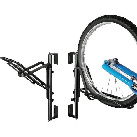 Support de vélo mural, acier au carbone, tailles de vélo standard, supporte 1 vélo, monté au mur, design pliable (1/5)