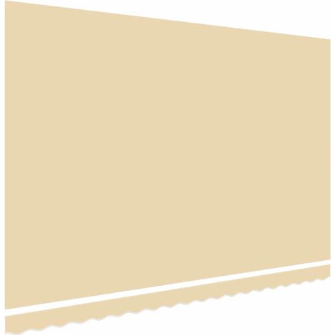 Tissu d'auvent, Haute qualité, Toile Crème 4 x 3 m (cadre non inclus) OIB8200E (1/5)