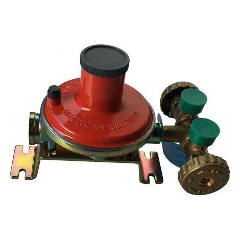 CENTRALINA GAS CON REGOLATORE 10KG ATTACCO 2 BOMBOLE GPL (30154)
