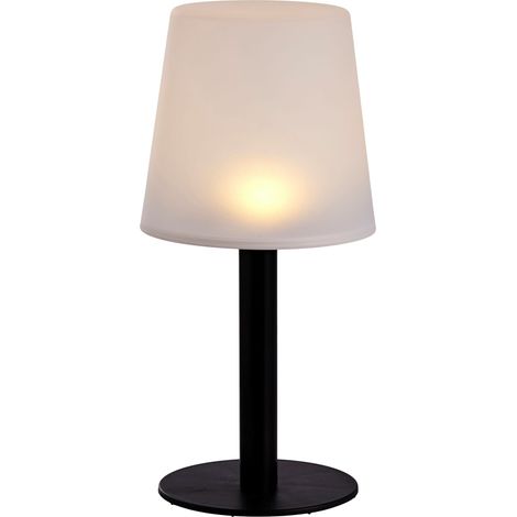 LED Solar Garten Tischlampe - 31 x 15 cm - Outdoor Deko Leuchte warm weiß - Garten Balkon Terrasse Beleuchtung für Außen