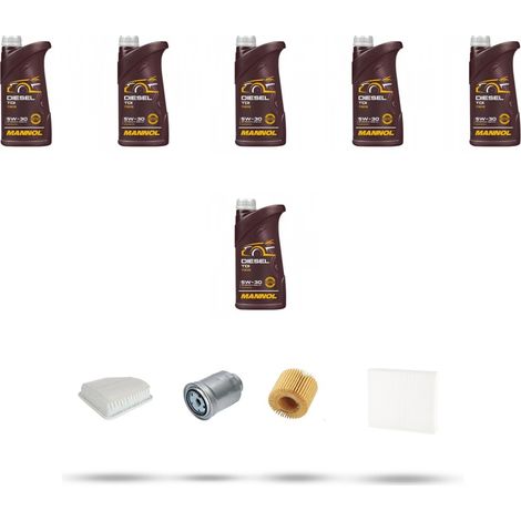 Kit tagliando 4 FILTRI e 6L OLIO compatibile con Toyota Rav IV 2.2 D4-D 130kw Dal 2012 (1/5)
