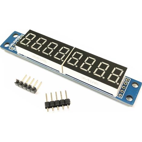 Le module d'affichage LED à 8 chiffres MAX7219 prend en charge la mise en cascade de huit chiffres et trois ports d'E/S série. (1/2)