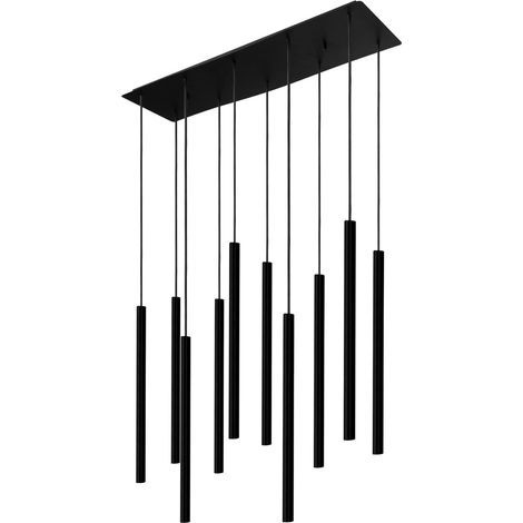 Suspension tubulaire noire 10xG9 Laser Nowodvorski 8923 (1/2)