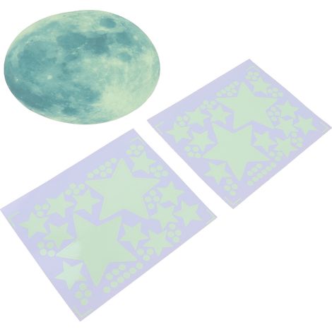 Stickers muraux lumineux Planètes et Étoiles pour chambre d'enfant, chambre de bébé et décoration intérieure (1/5)