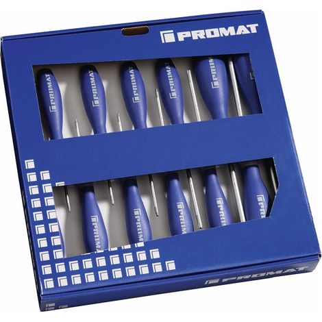 Jeu de tournevis 12-teilig TORX® poignées multi-composants lame ronde (1/3)
