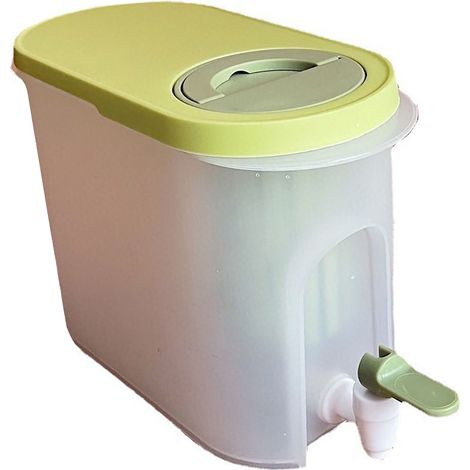 Bouilloire à eau froide de 3,9 L avec robinet, grande capacité, en plastique résistant aux hautes températures, verte. (1/5)