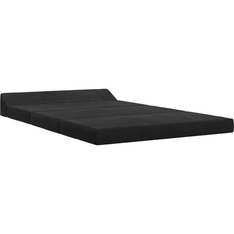 Divano Letto  Sofa bed Pieghevole Nero 120 x 60 x 49 cm Tessuto (1/5)