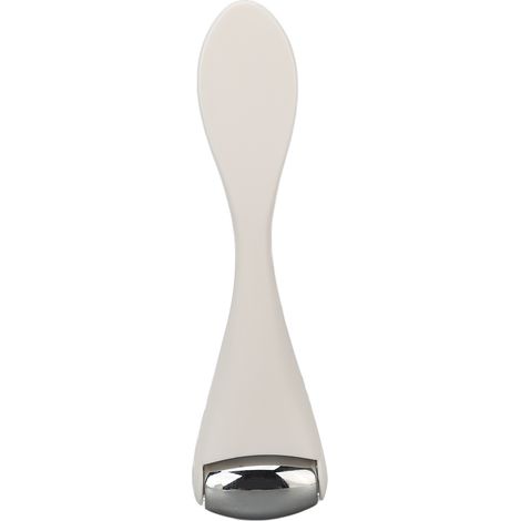 Rouleau de glace métallique pour visage, mini rouleau anti-cernes et raffermissant en acier inoxydable (1/5)