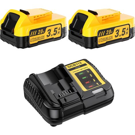 Batterie de remplacement, capacité de 3500mAh, compatible avec DCBP034 (1/2)