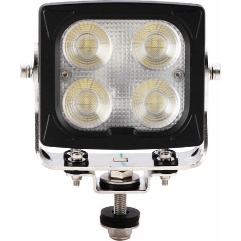 Faro da lavoro 36 LED quadrato ad ampio raggio 40W IP69K (1/4)