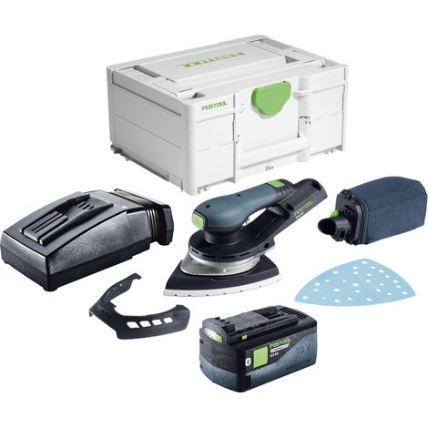 Festool DTSC 200-Basic Akku Deltaschleifer 18 V 145 x 195 mm Brushless + 1x Akku 5,0 Ah + Ladegerät + Systainer