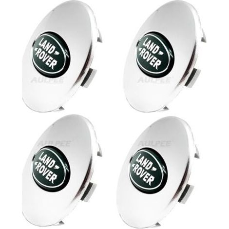 Hub cap with central logo 62 mm in ABS compatible with Land Rover accessories (LR green chrome) (1/4)