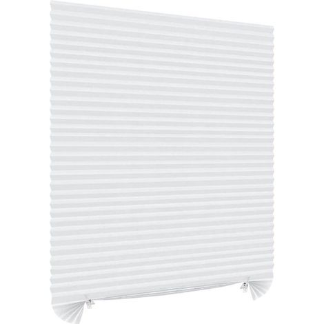 Store semi-occultant blanc – 90x150 cm – Sans perçage – Autocollant – Coupable – Pour maison et chambre (1/5)