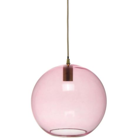 Lampe Suspension Ronde "Heike" 36cm Rose