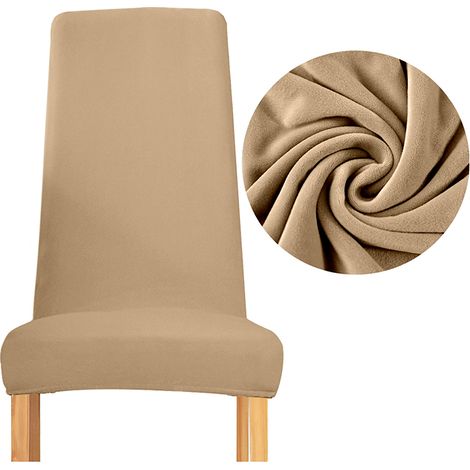 RIVESTIMENTO per sedia schienale STRETTO VELLUTO peluche SPESSO CAMMELLO