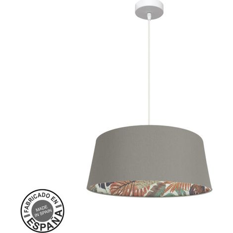 FABRILAMP Lampe de Deckenpendellampe 50d Tunez 1xe27 Weiß/topo-mustered (1/2)