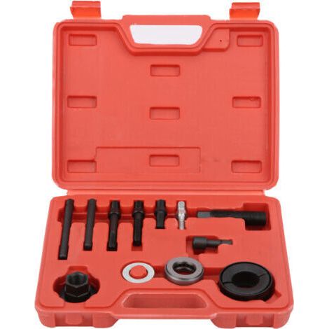 Kit d'extraction et d'installation de poulie automobile 12 pièces pour alternateur GM et direction assistée avec adaptateurs et mâchoires réversibles (1/4)