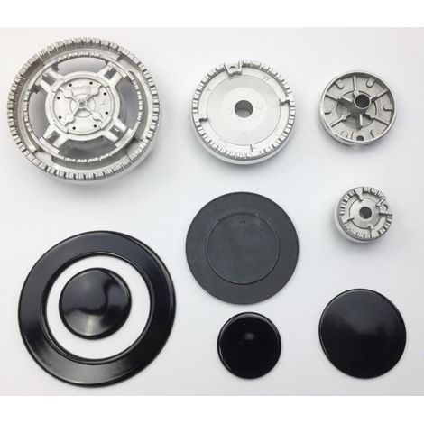 FRANKE ARISTON INDESIT GLEM GAS SPARTIFIAMMA + BRUCIATORI CORONA KIT B242 B 0239 (1/2)