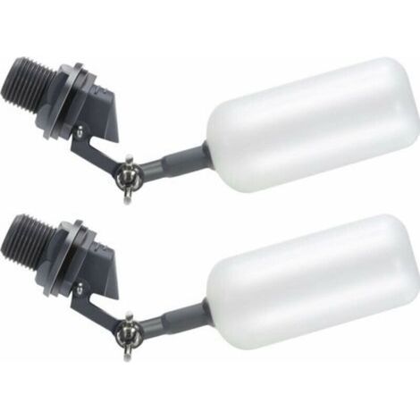LAN Robinet à boisseau sphérique à flotteur, tuyau d'alimentation de 1/2 pouce, réservoir d'humidificateur à remplissage automatique mâle avec bras réglable pour étangs, abreuvoirs pour bétail, aquari