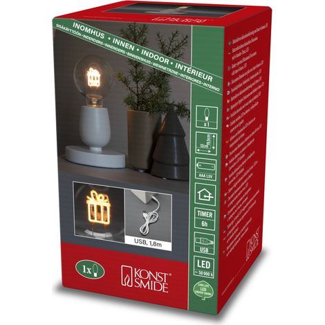 Konstsmide LED Tischleuchte Geschenk 1 Diode bernstein (1/3)