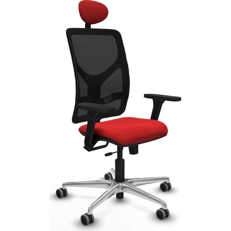 Chaise de bureau piqueras y crespo Motilla noir mousse épaisse (1/2)