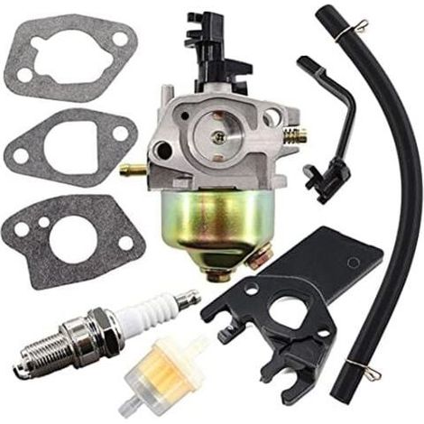 Carburateur générateur avec joint isolateur détanchéité, filtre à essence, bougie dallumage pour GX160 GX200 168F 5,5HP 6,5HP 2KW 3KW 196cc 163cc Générateur de moteur tondeuse à gazon (1/4)