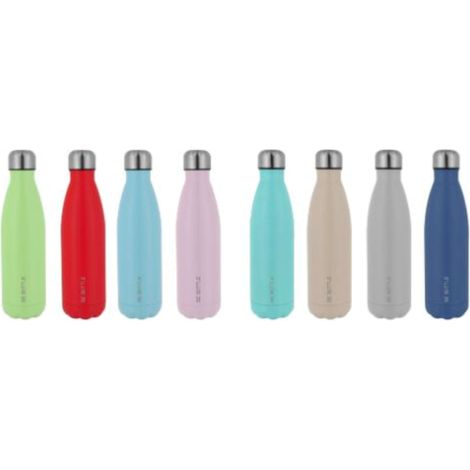 1 Pezzo Borraccia Bottiglia Termica Colorata Capacità 750 ml Vari Colori