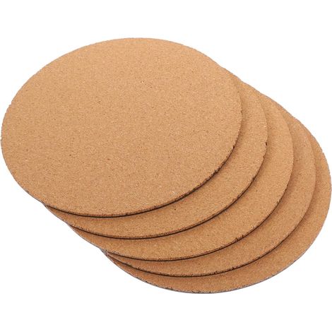5pièces Tapis de Plantes Liège Dessous de Pot Liège pour Jardinières Supports de Jardinage Multi-usages sous-Pot de Fleurs (1/5)