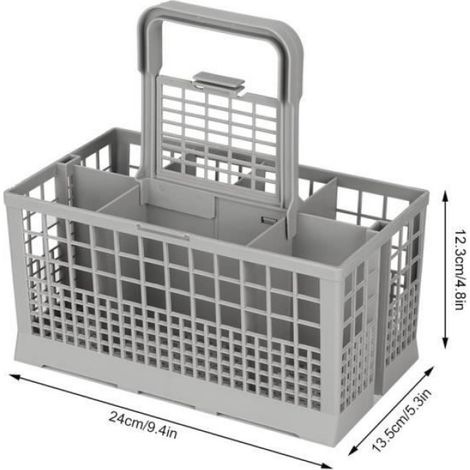 Panier universel pour lave-vaisselle Pièce polyvalente pour lave-vaisselle Boîte de rangement de rechange pour couverts (1/4)