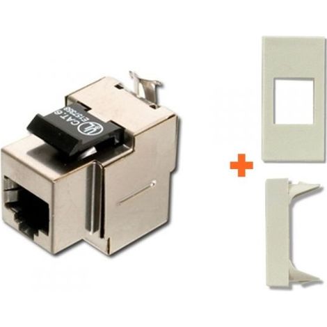 Intellinet Presa rete cat.6 stp rj45 schermata compatibile Legrand Vela bianca