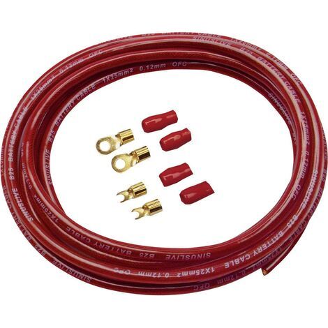 Sinuslive Car HiFi Stromkabel-Set 25 mm² vergoldet (1/2)