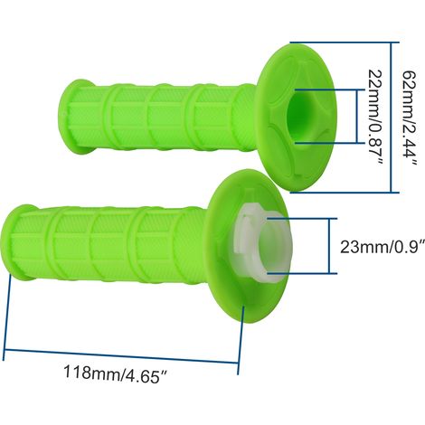 Light green universal handle with half-pattern design - handle for PITBIKE/ATV/motorcycle (1/4)