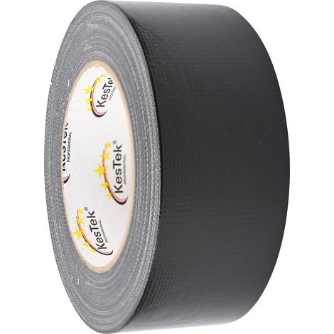 KesTek Gewebeband Klebeband Reparaturband Panzertape 50mm x 50m Schwarz (1/3)