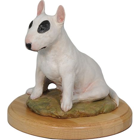 Bull Terrier, Bull Terrier IV - statuette peinte, figurine, réalisée par un artiste, marque Art-Dog (1/4)