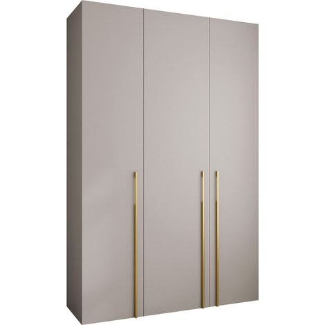 Armario Hartford 571, Cachemira, 246x160x42cm, Puertas de armario: Con bisagras, Número de estantes: 11 (1/5)