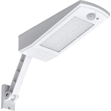 48 LED 4500mAh Lumière Solaire 900lm IP65 Lampe de Extérieure étanche Noir avec support réglable,120° Lumières de détecteur de mouvement [Classe énergétique A+++] (1/5)