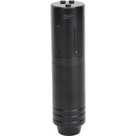 Stylo de tatouage rotatif sans fil 1500 mAh, course de 3,5 mm, moteur sans noyau, liner, shader, écran LCD, alimentation, noir (1/5)