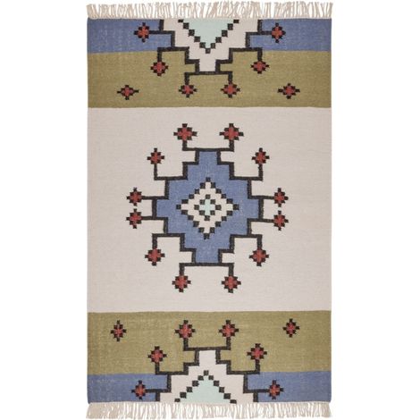 Tapis de sol en Tissé plat 100% laine BOUEKRI